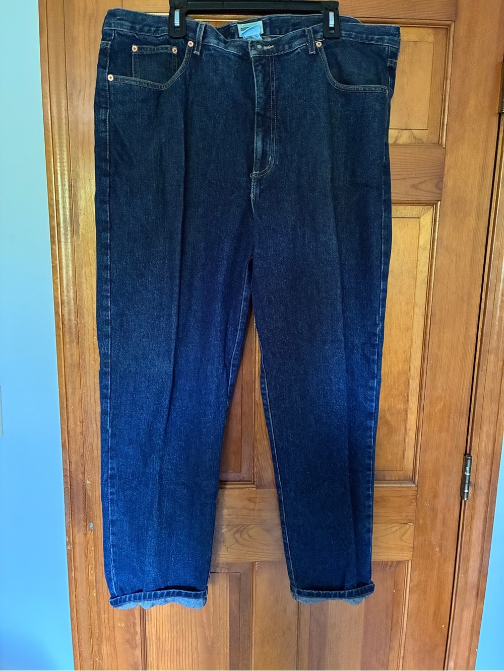 GUESS Men's Dark Blue Denim Jeans 42 x 32 Vintage 90s Baggy
